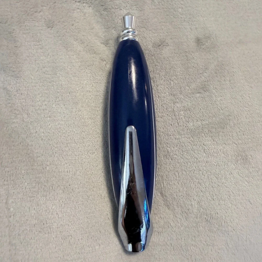 Vintage Bud Light Beer Tap Handle Blue Chrome 7